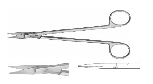 КЕЛЛІ НОЖИЦІ ПРЯМ. Г/Г 175MM